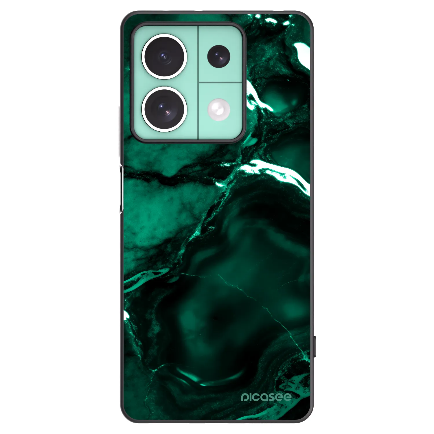 Picasee silikonski črni ovitek za Xiaomi Redmi Note 13 5G - Dark emerald
