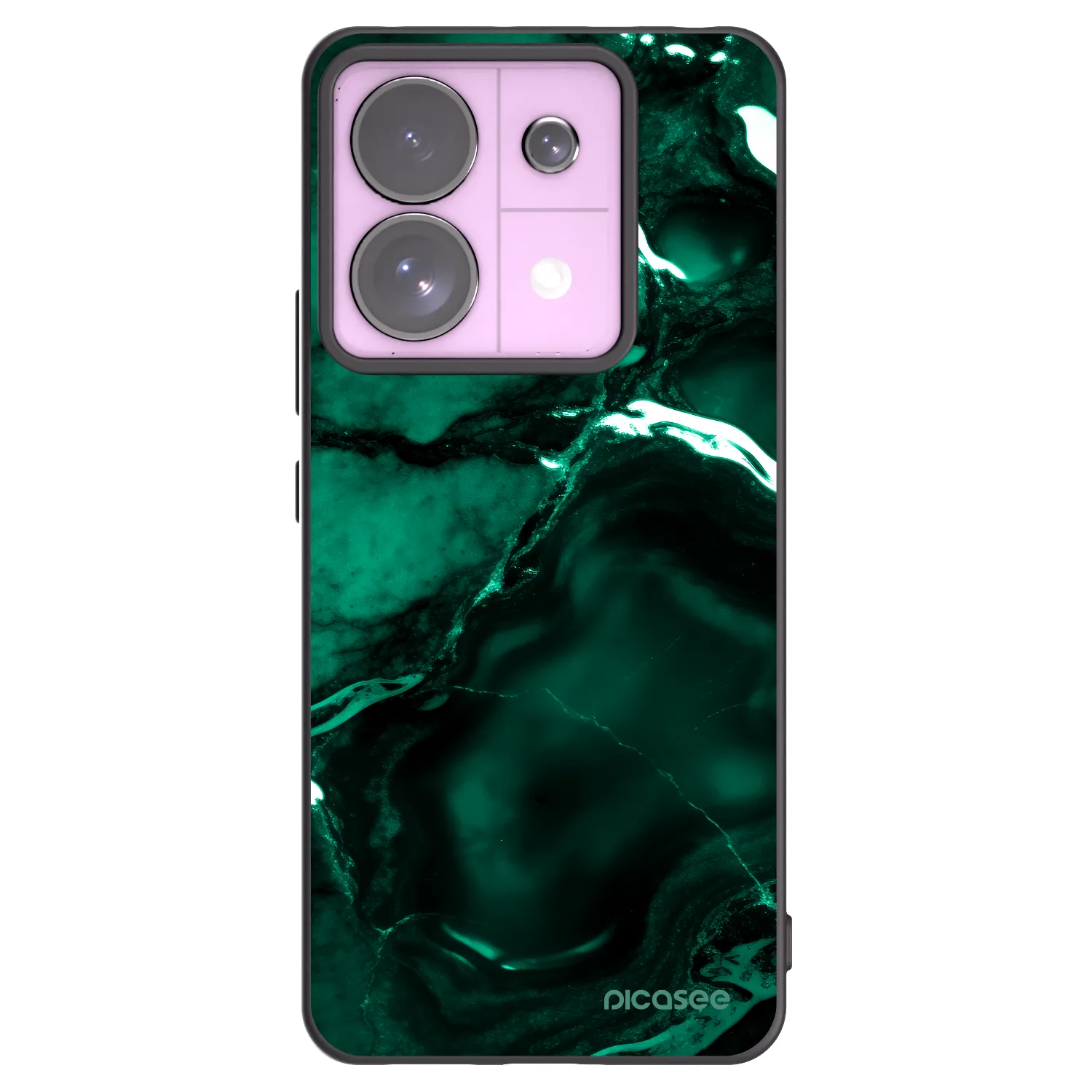 Picasee silikonski črni ovitek za Xiaomi Redmi Note 13 Pro 5G - Dark emerald