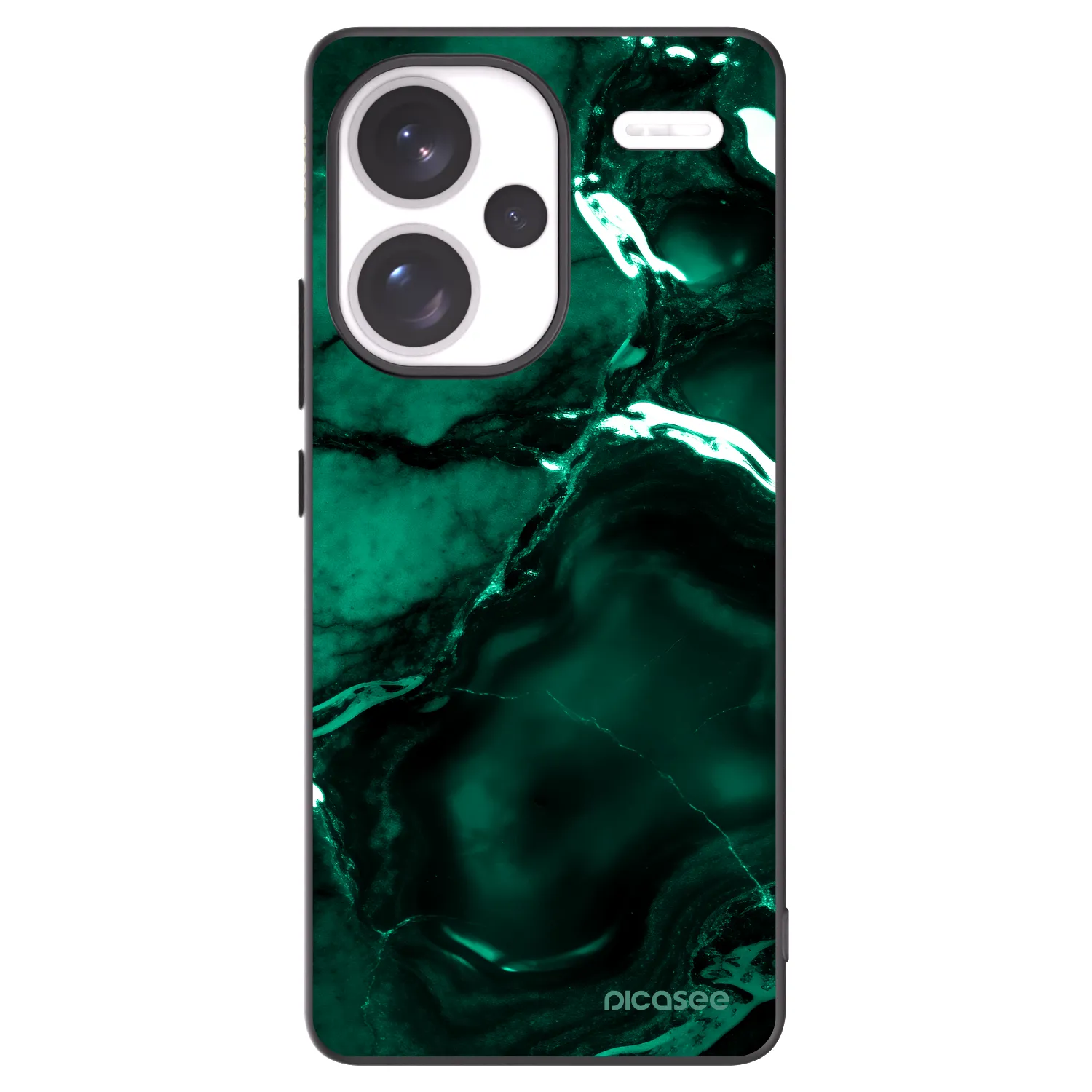 Picasee silikonski črni ovitek za Xiaomi Redmi Note 13 Pro+ 5G - Dark emerald