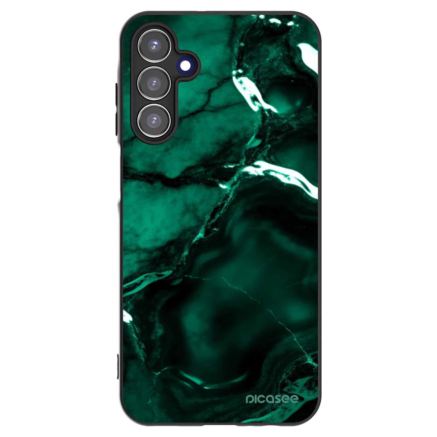 Picasee silikonski črni ovitek za Samsung Galaxy A15 A155F 4G - Dark emerald