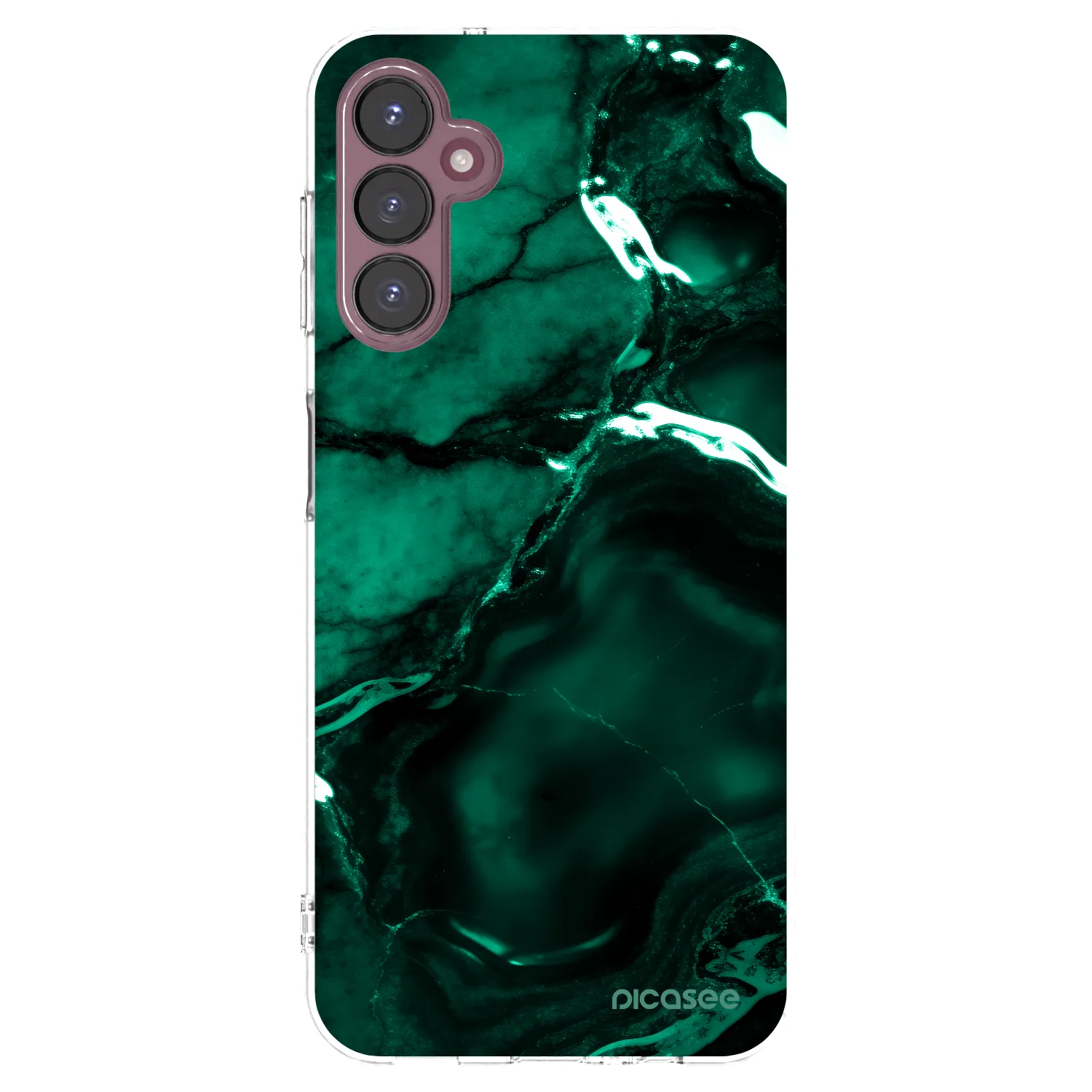 Picasee silikonski prozorni ovitek za Samsung Galaxy A05s A057G - Dark emerald