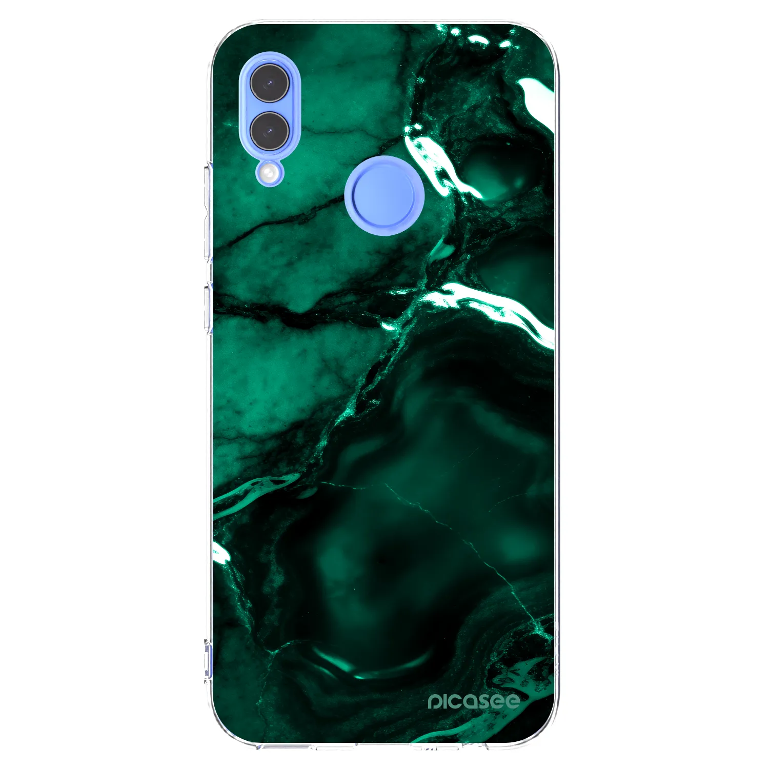 Picasee silikonski prozorni ovitek za Honor 10 Lite - Dark emerald