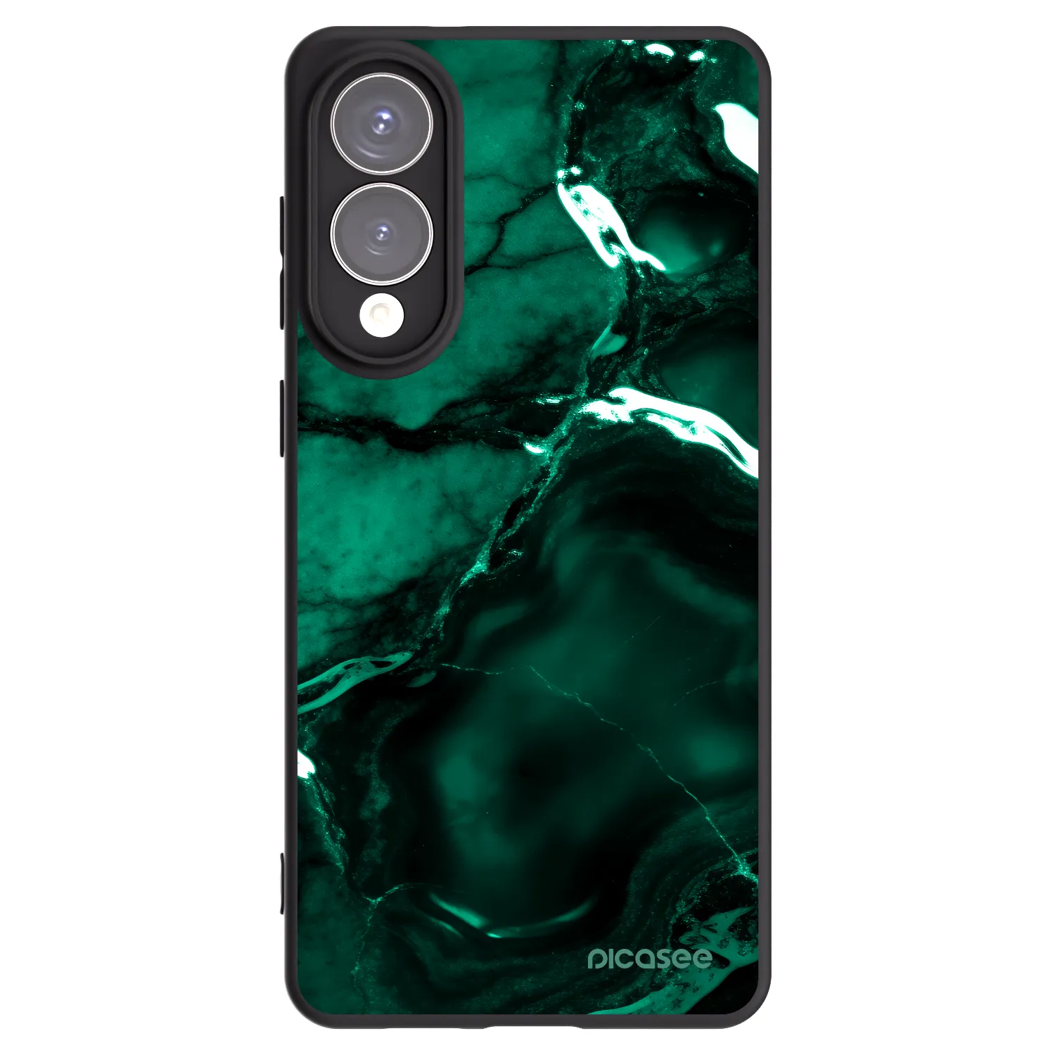 Picasee silikonski črni ovitek za Samsung Galaxy S25 Edge 5G - Dark emerald