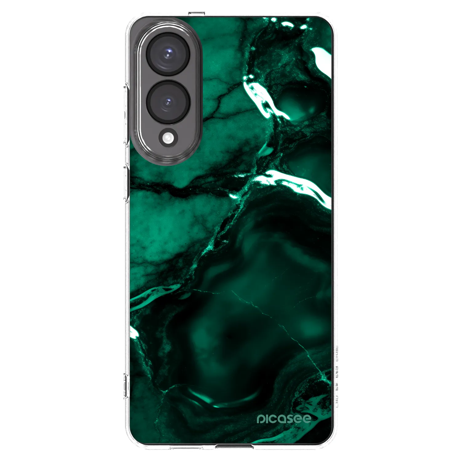 Picasee silikonski prozorni ovitek za Samsung Galaxy S25 Edge 5G - Dark emerald