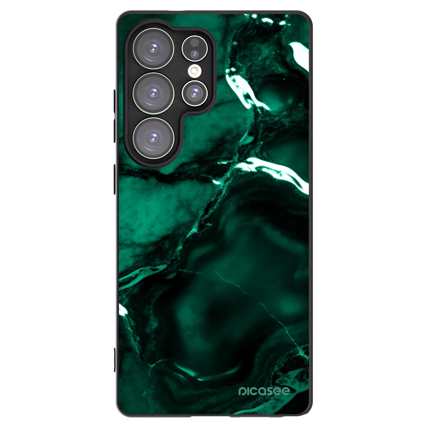Picasee silikonski črni ovitek za Samsung Galaxy S25 Ultra 5G - Dark emerald