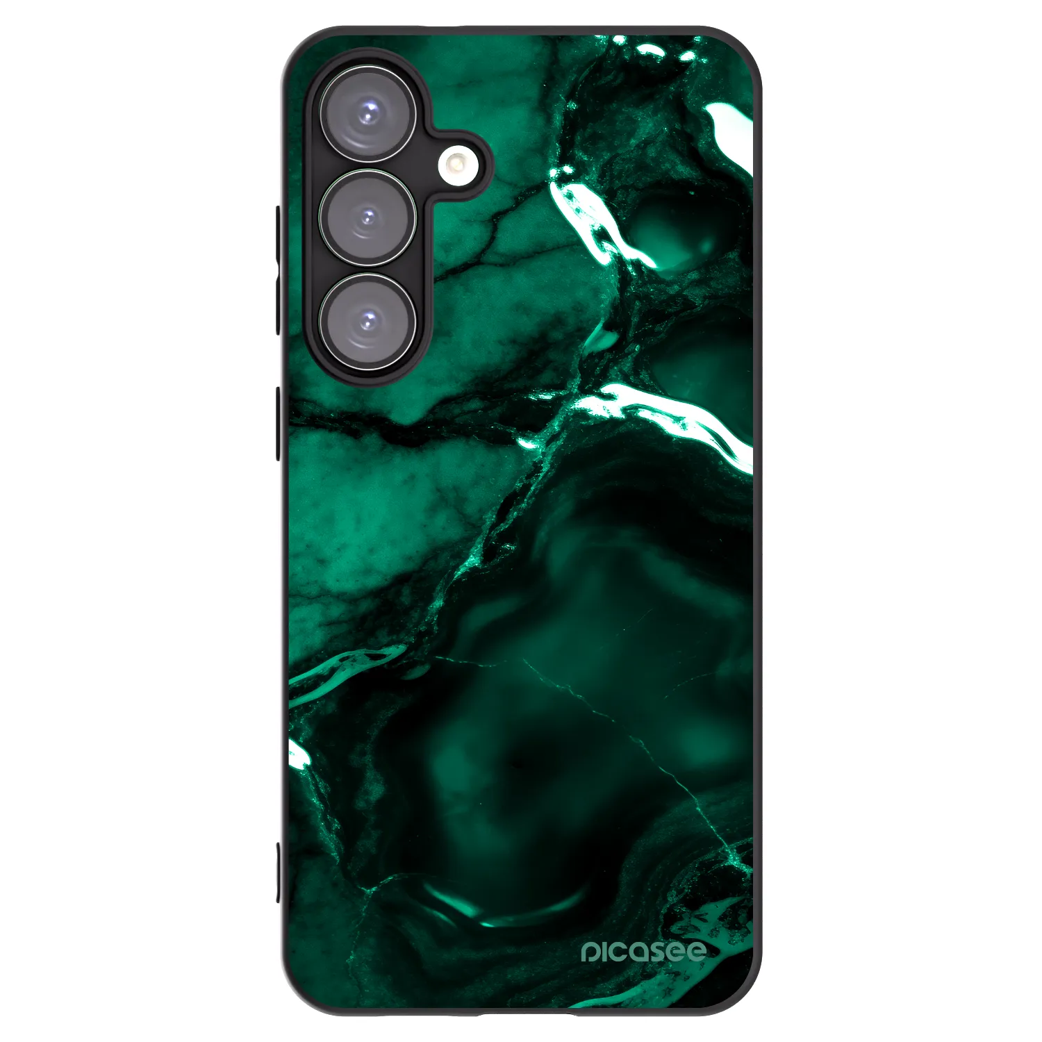 Picasee silikonski črni ovitek za Samsung Galaxy S25+ 5G - Dark emerald