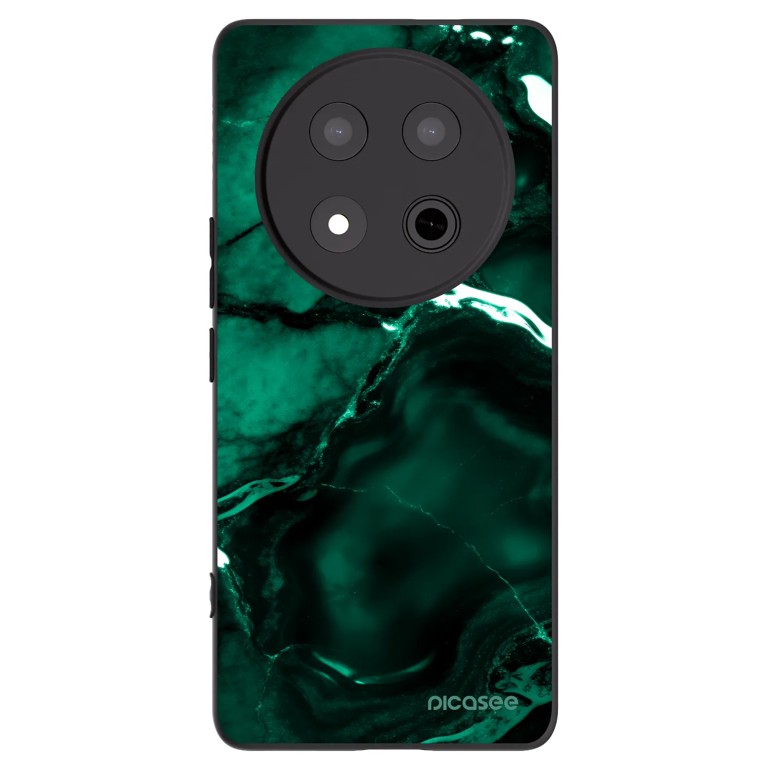 Picasee silikonski črni ovitek za Honor Magic7 Lite 5G - Dark emerald