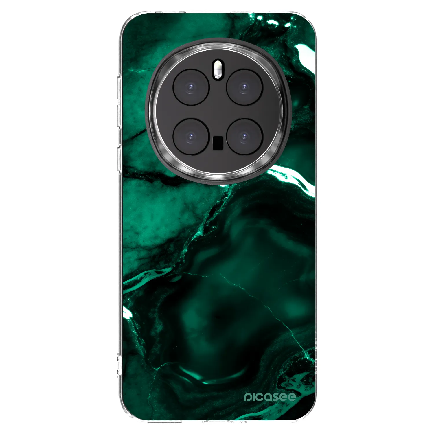 Picasee silikonski prozorni ovitek za Honor Magic7 Pro 5G - Dark emerald