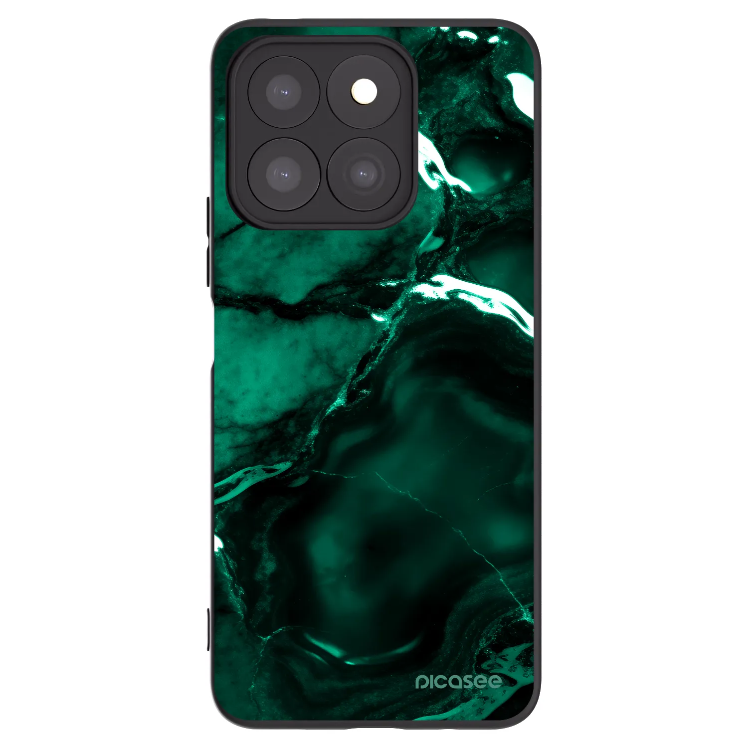 Picasee silikonski črni ovitek za Honor X8c - Dark emerald
