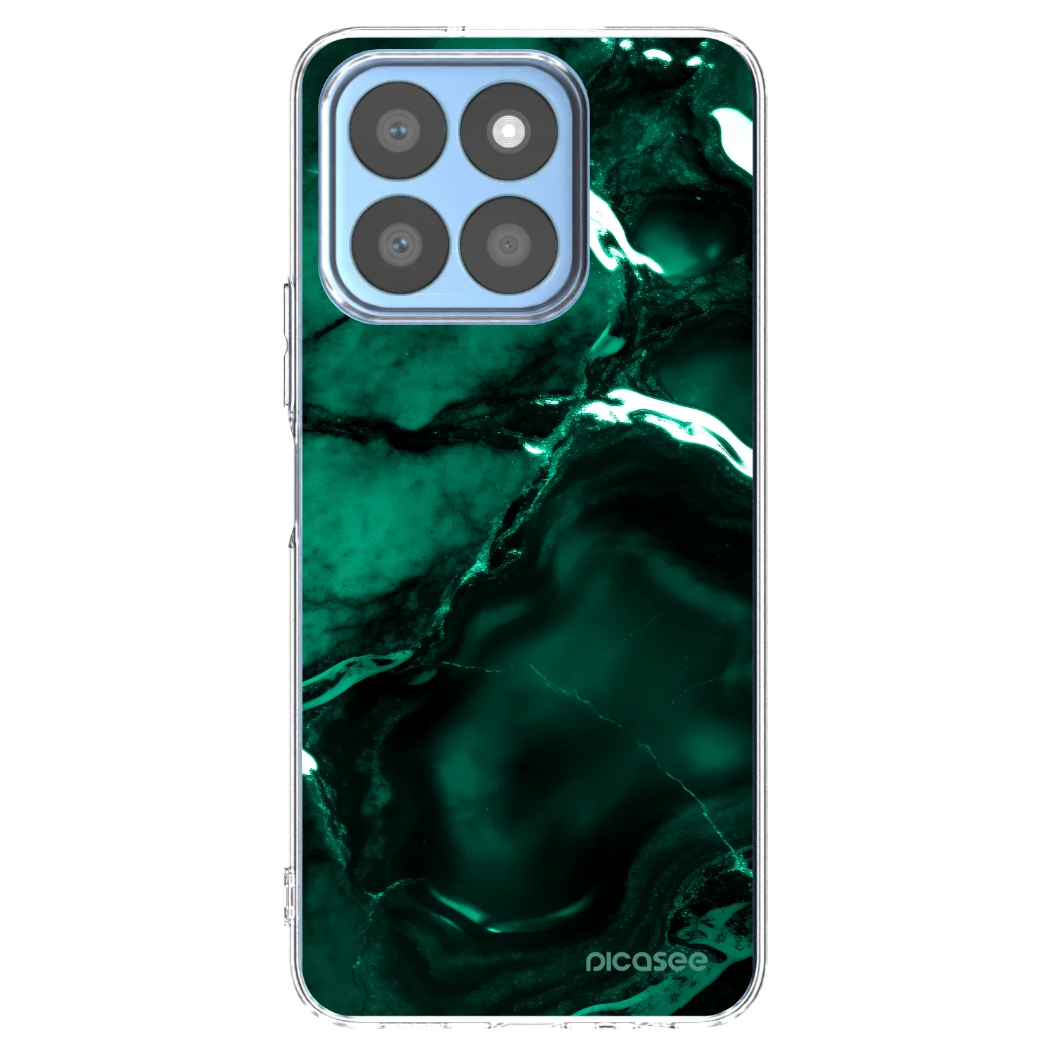 Picasee silikonski prozorni ovitek za Honor X8c - Dark emerald