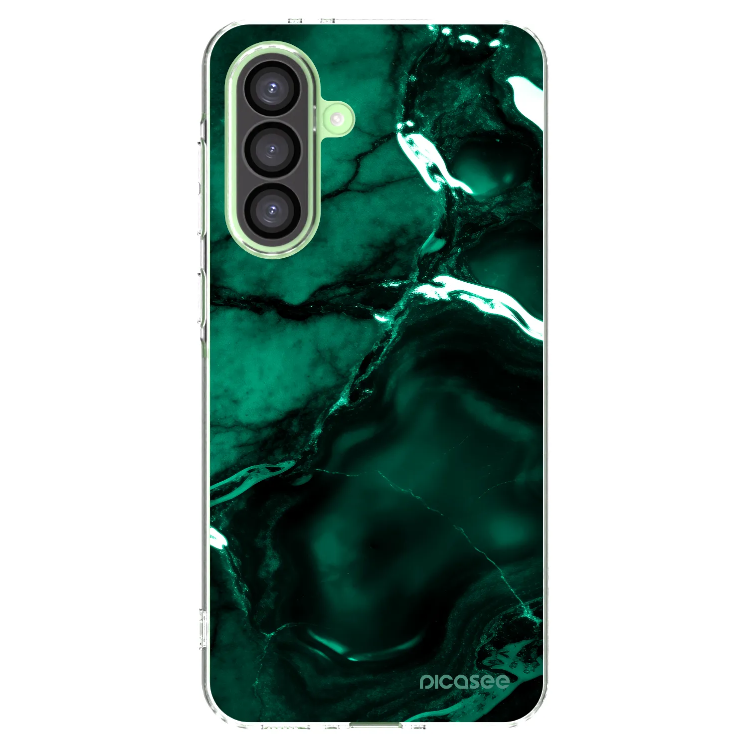 Picasee silikonski prozorni ovitek za Samsung Galaxy A26 5G A266B - Dark emerald