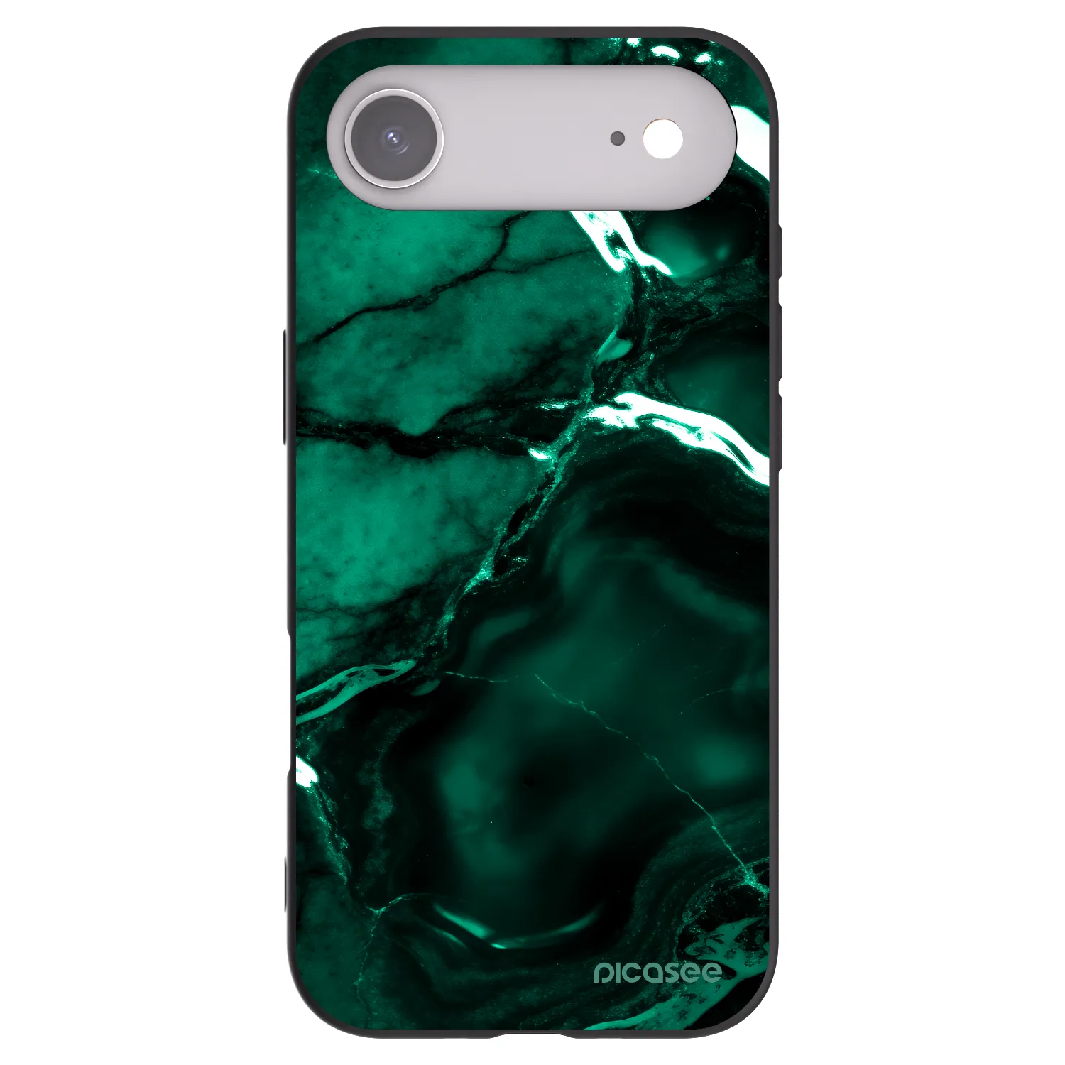 Picasee silikonski črni ovitek za Apple iPhone Air - Dark emerald