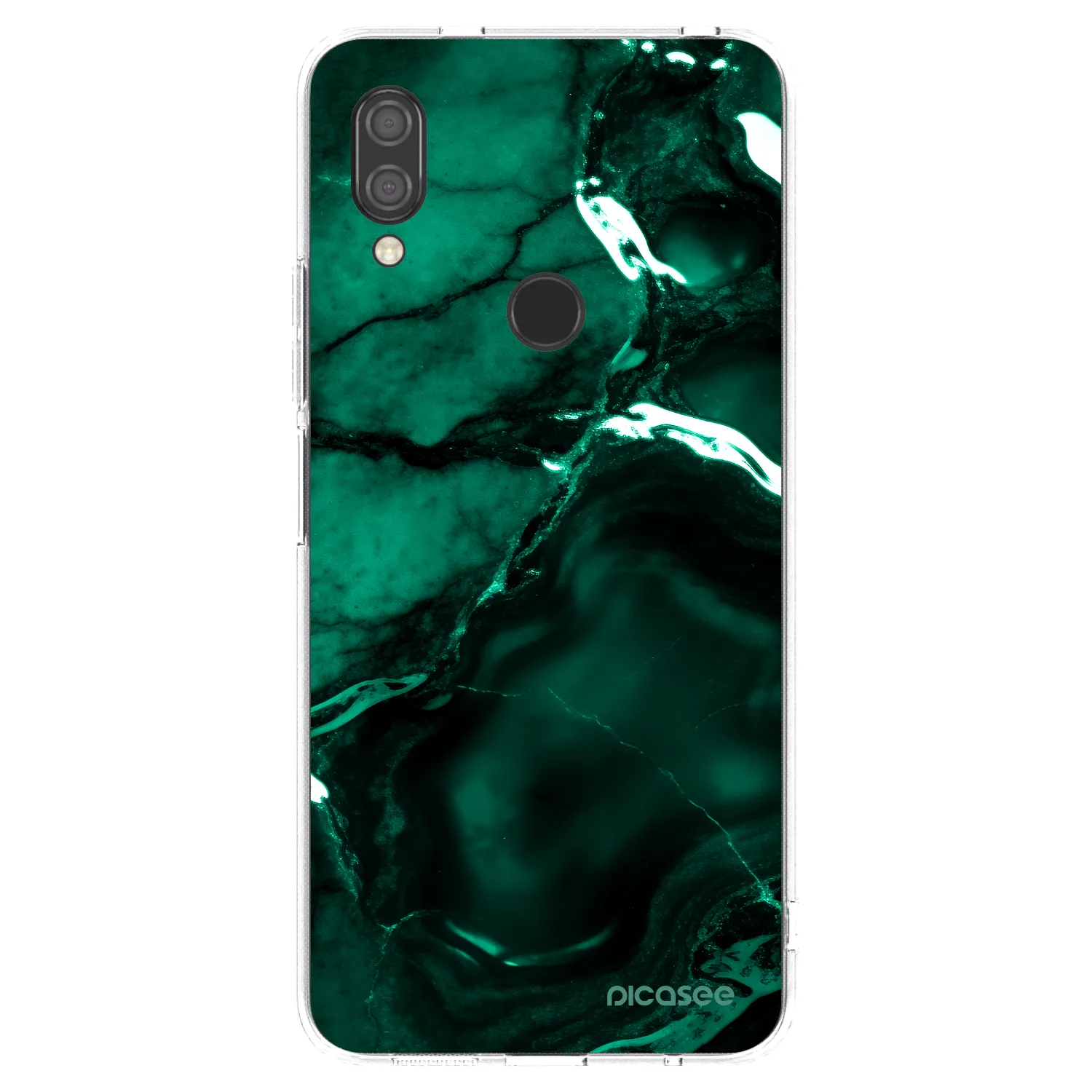 Picasee silikonski prozorni ovitek za Xiaomi Redmi 7 - Dark emerald