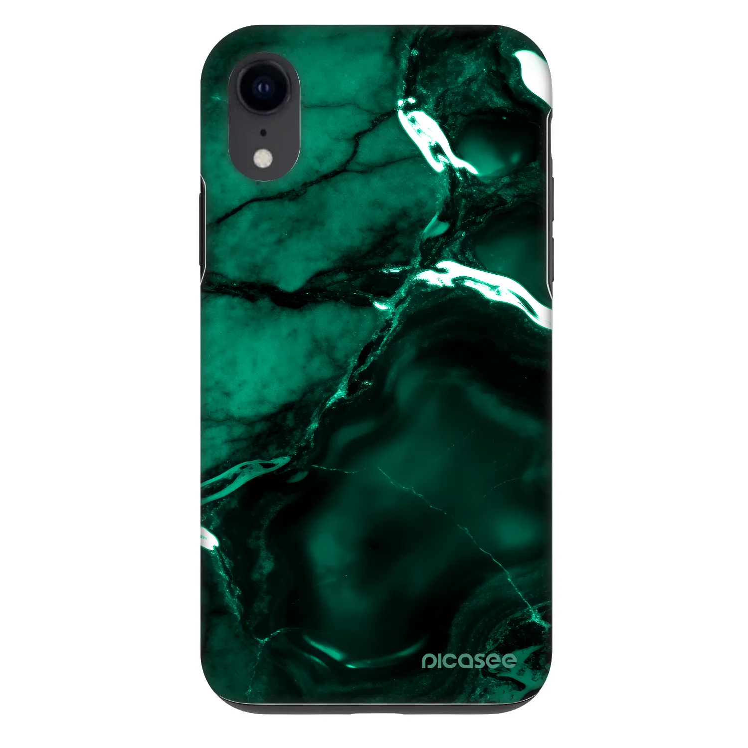 Picasee Fashion Case za Apple iPhone XR - Dark emerald