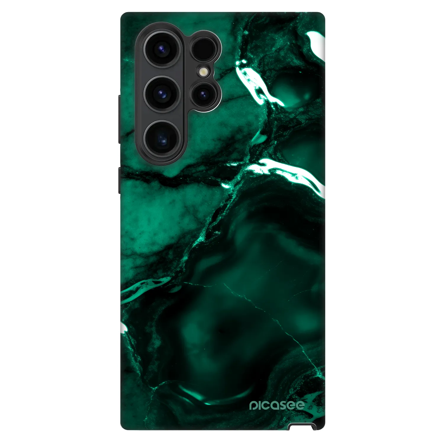 Picasee Fashion Case za Samsung Galaxy S22 Ultra 5G - Dark emerald