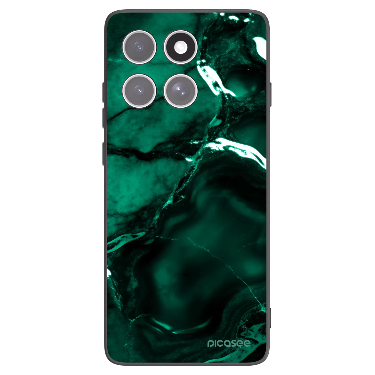 Picasee silikonski črni ovitek za Motorola Edge 60 Pro - Dark emerald