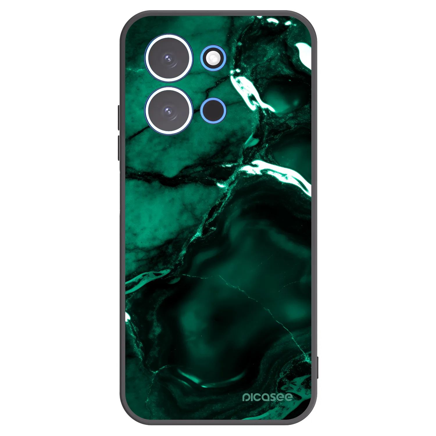 Picasee silikonski črni ovitek za Xiaomi Redmi 15C 4G - Dark emerald