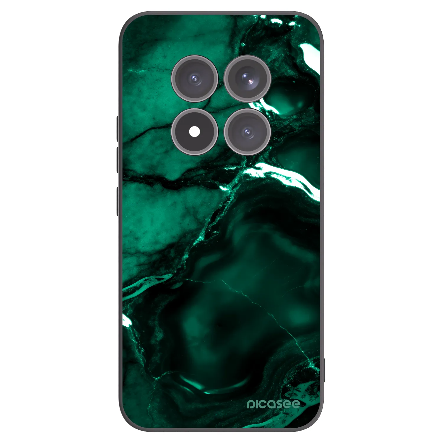 Picasee silikonski črni ovitek za Xiaomi Redmi Note 15 Pro+ - Dark emerald