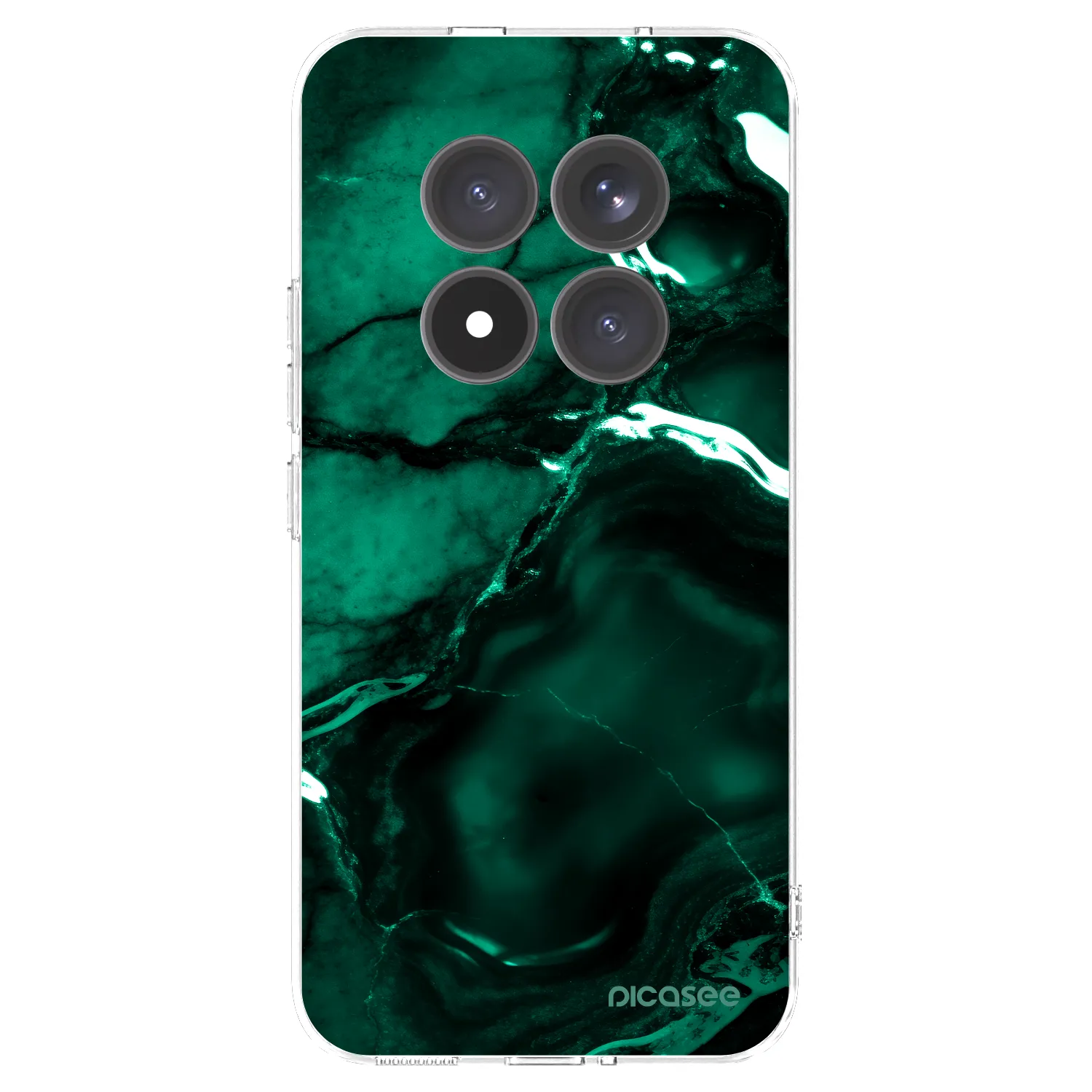 Picasee silikonski prozorni ovitek za Xiaomi Redmi Note 15 Pro+ - Dark emerald