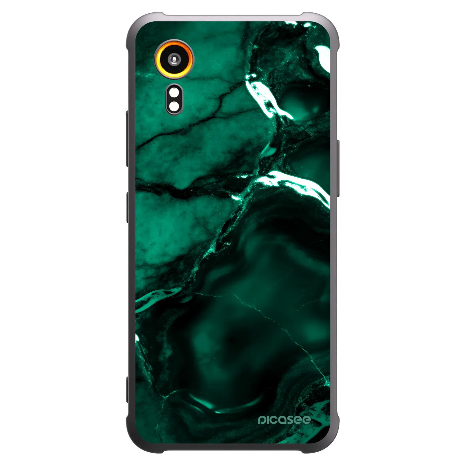 Picasee silikonski črni ovitek za Samsung Galaxy XCover 7 - Dark emerald
