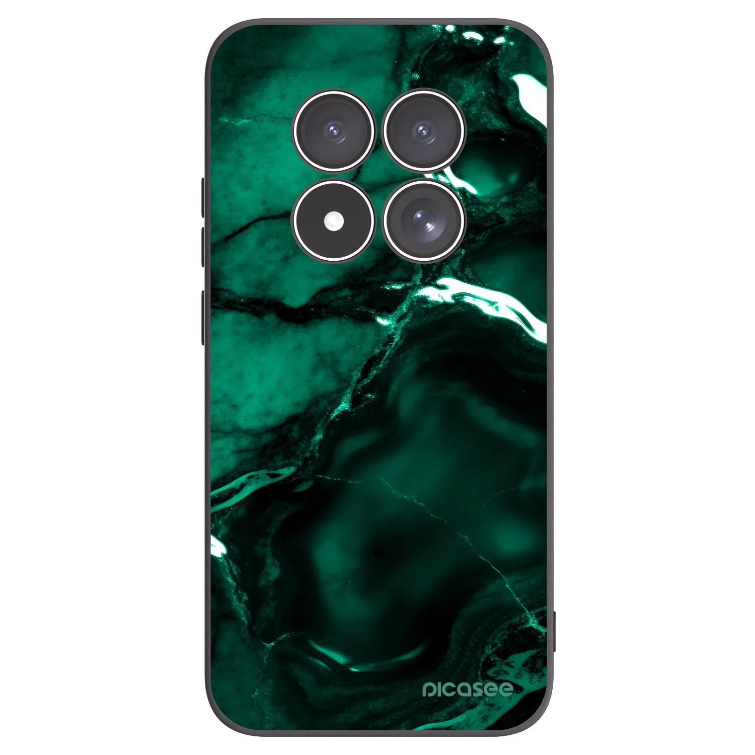 Picasee silikonski črni ovitek za Xiaomi Redmi Note 15 Pro 5G - Dark emerald