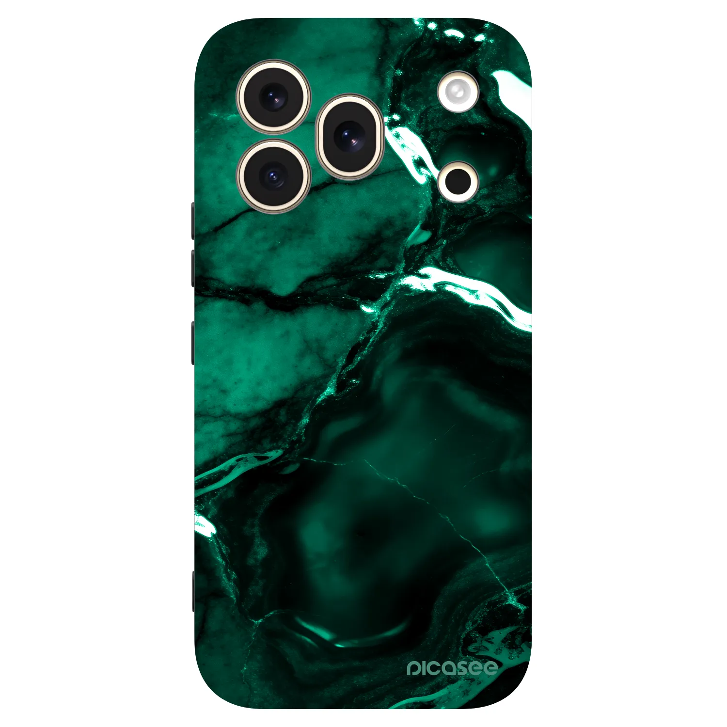 Picasee silikonski črni ovitek za Honor 600 Pro - Dark emerald