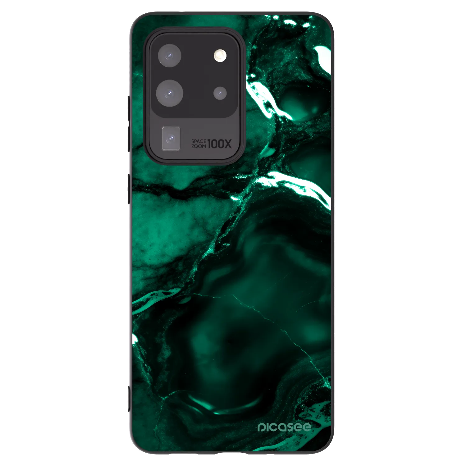 Picasee silikonski črni ovitek za Samsung Galaxy S20 Ultra 5G G988F - Dark emerald