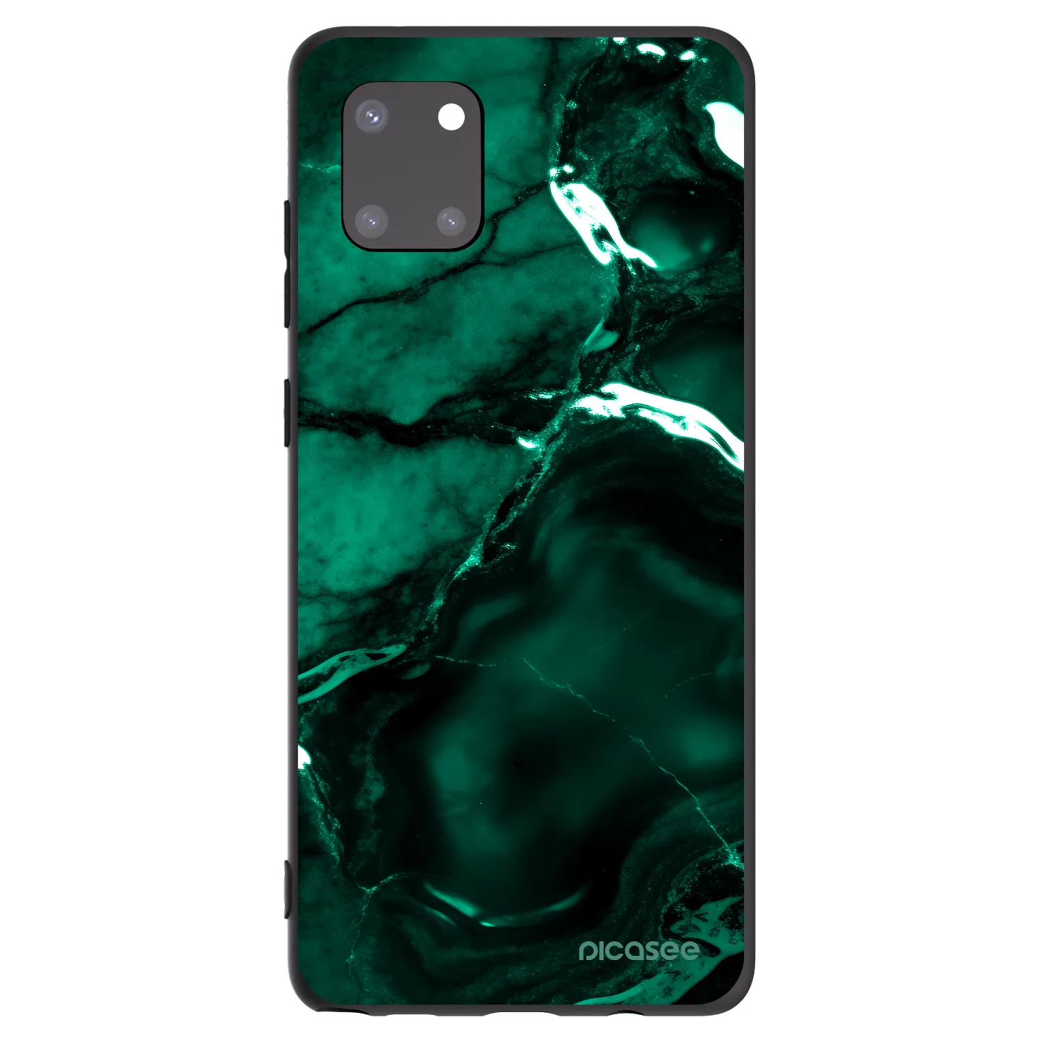 Picasee silikonski črni ovitek za Samsung Galaxy Note 10 Lite N770F - Dark emerald
