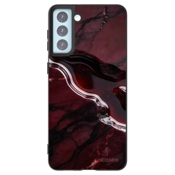 Picasee silikonski črni ovitek za Samsung Galaxy S21+ 5G G996F - Cherry stone