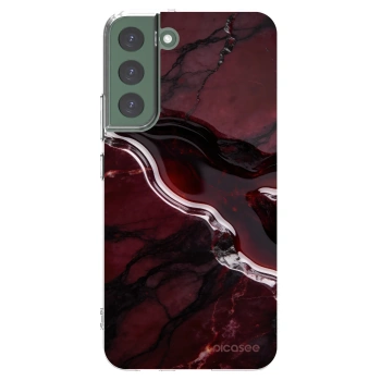 Picasee silikonski prozorni ovitek za Samsung Galaxy S22+ 5G - Cherry stone