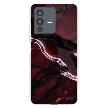 Picasee silikonski prozorni ovitek za Vivo V23 5G - Cherry stone