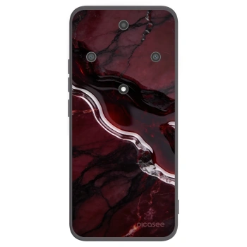 Picasee silikonski črni ovitek za Honor Magic5 Lite 5G - Cherry stone