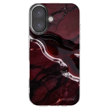 Picasee silikonski prozorni ovitek za Apple iPhone 16 - Cherry stone