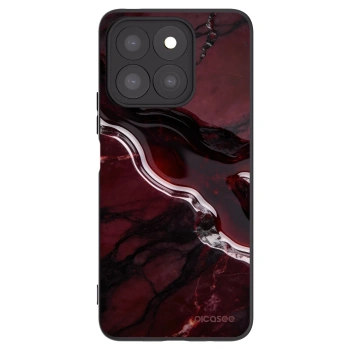 Picasee silikonski črni ovitek za Honor X8c - Cherry stone