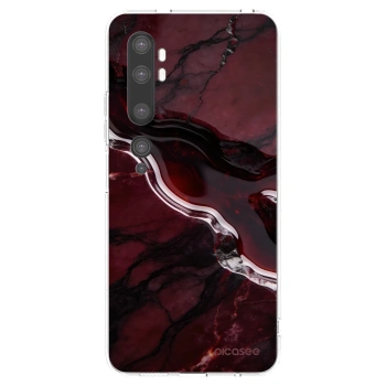 Picasee silikonski prozorni ovitek za Xiaomi Mi Note 10 (Pro) - Cherry stone