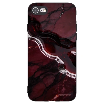 Picasee silikonski črni ovitek za Apple iPhone SE 2020 - Cherry stone