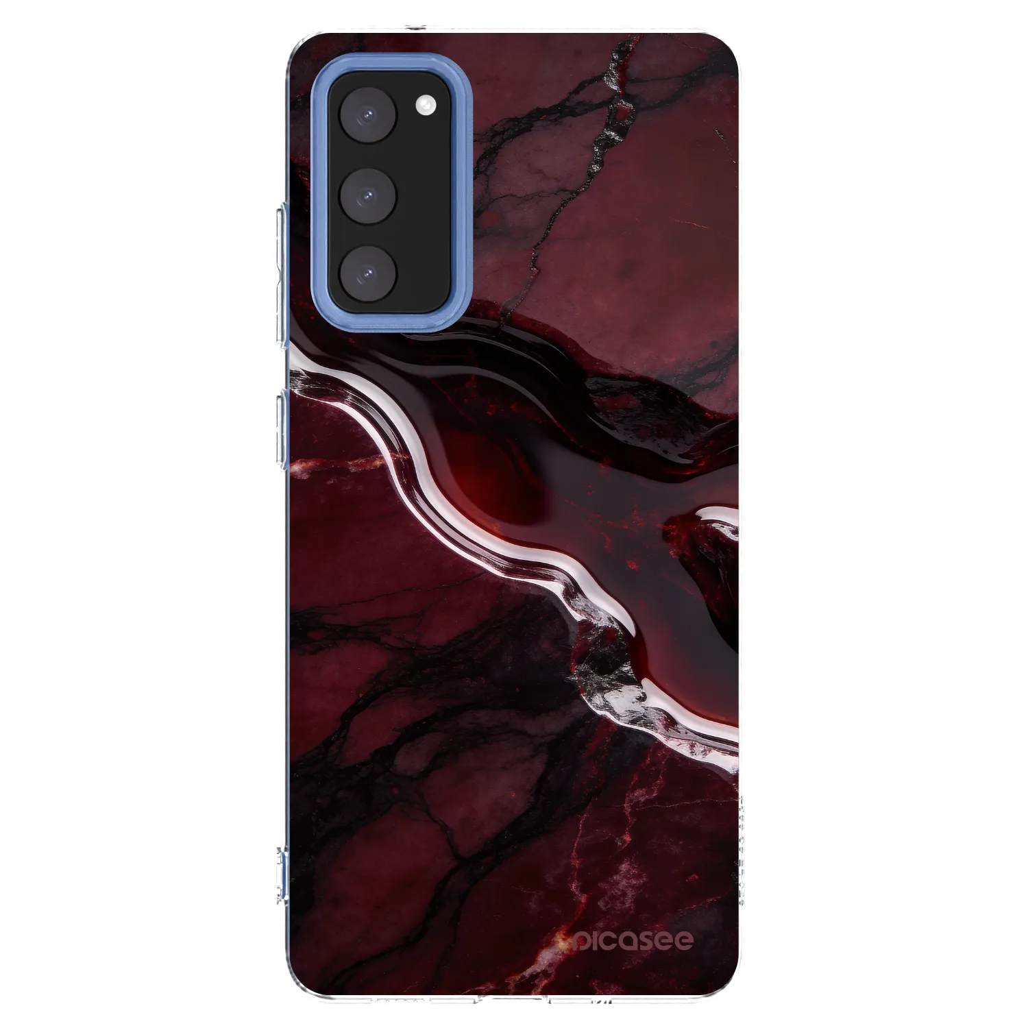 Picasee silikonski prozorni ovitek za Samsung Galaxy S20 FE - Cherry stone