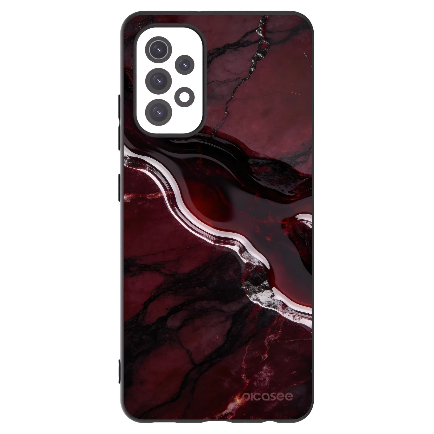 Picasee silikonski črni ovitek za Samsung Galaxy A32 5G A326B - Cherry stone