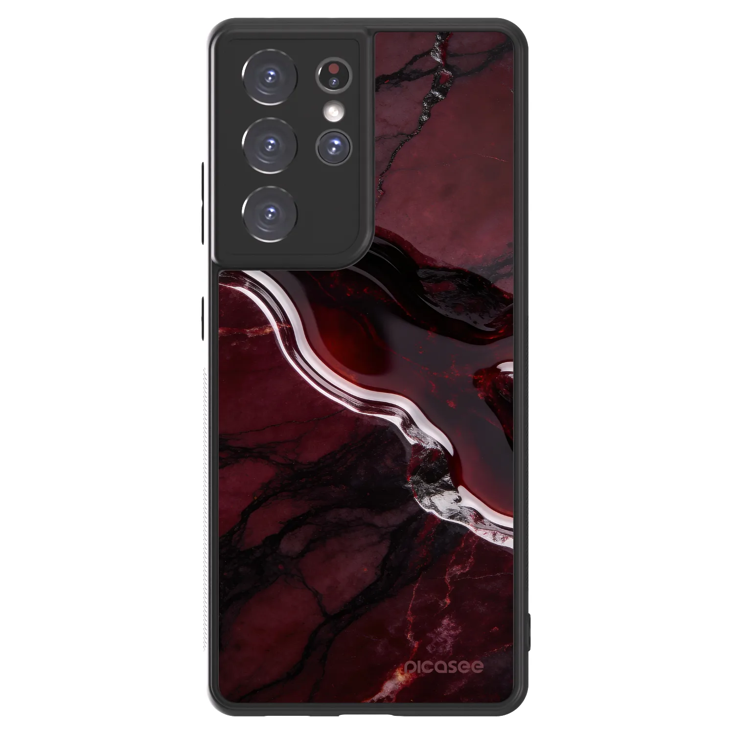 Picasee ULTIMATE CASE za Samsung Galaxy S21 Ultra 5G G998B - Cherry stone