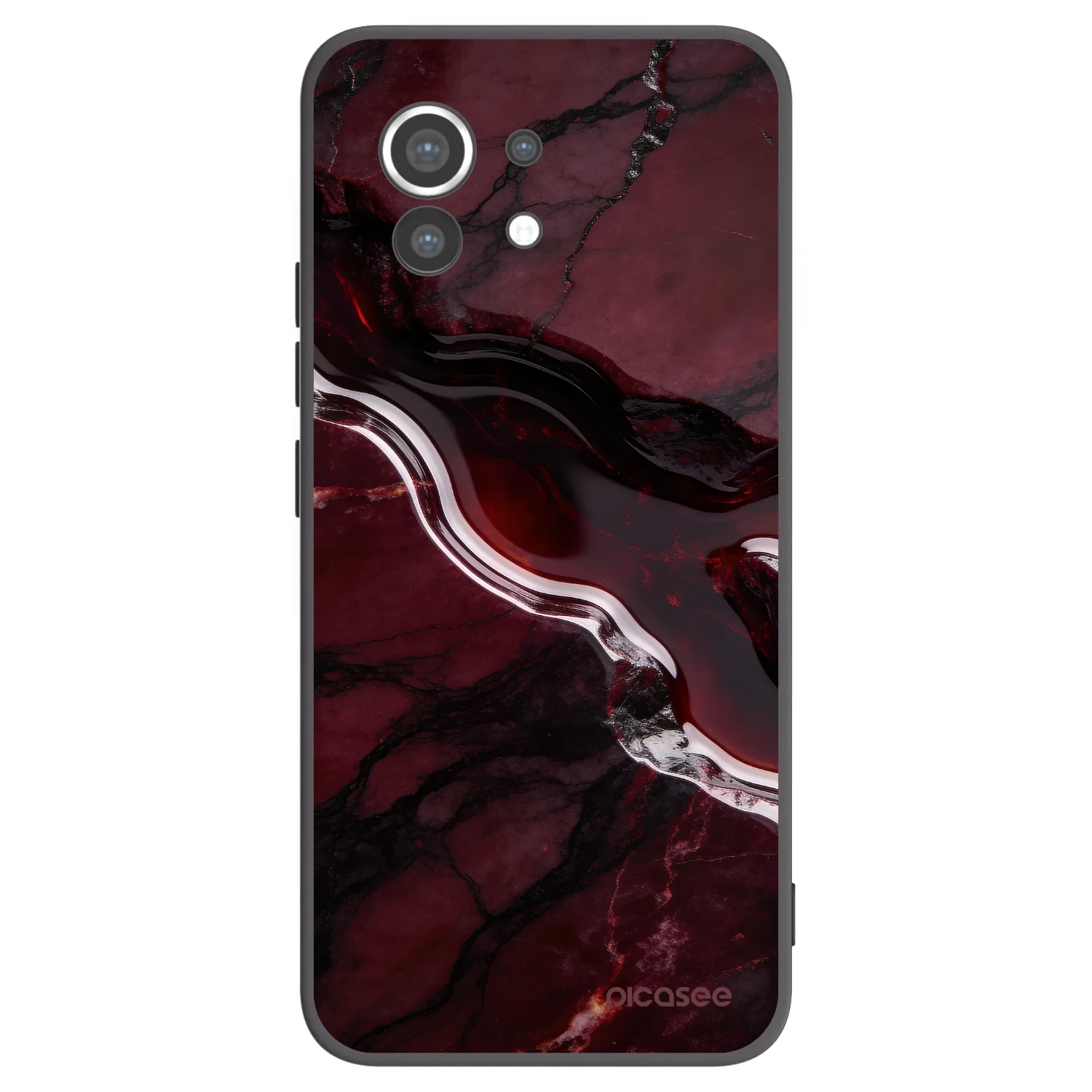 Picasee silikonski črni ovitek za Xiaomi Mi 11 - Cherry stone