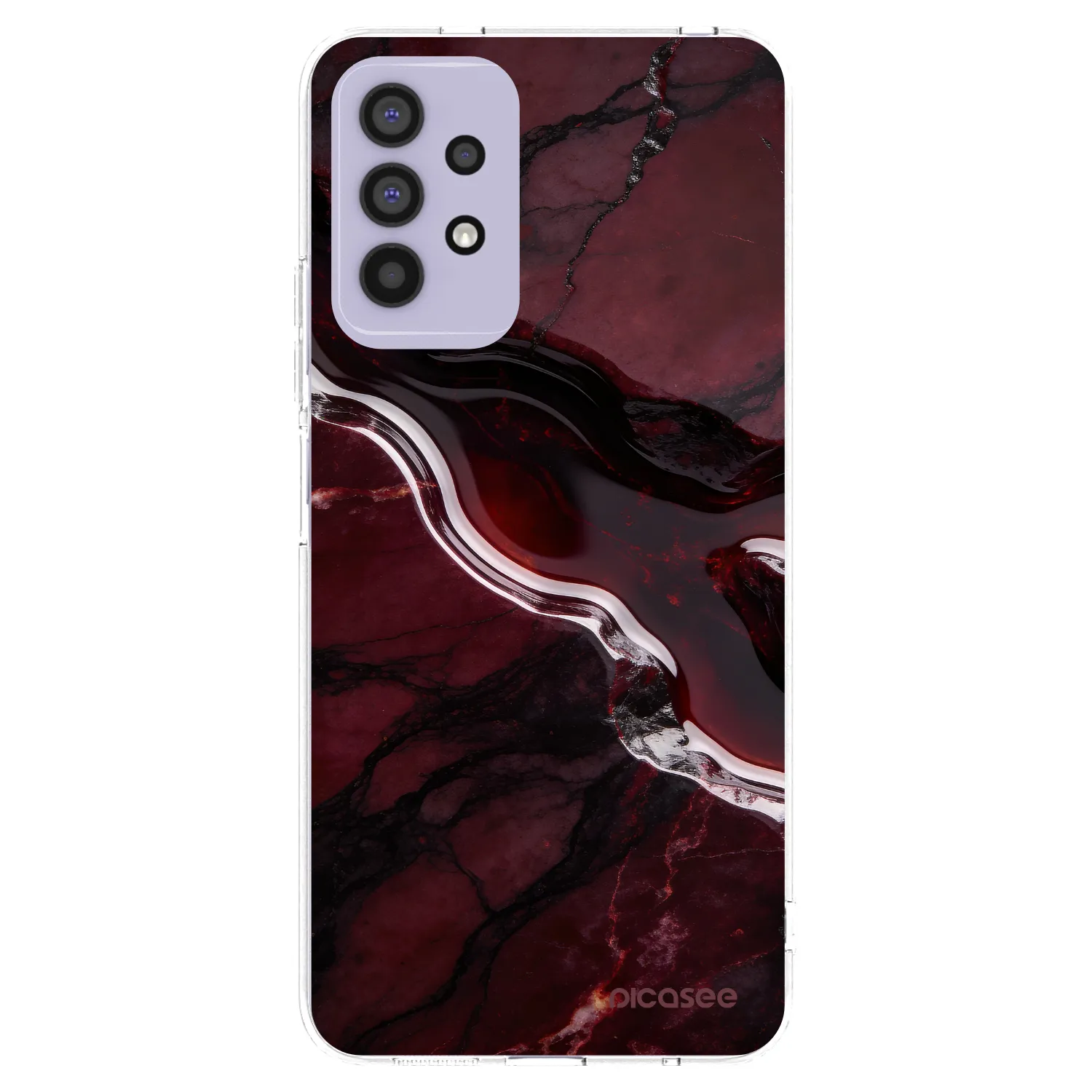 Picasee silikonski prozorni ovitek za Samsung Galaxy A32 4G SM-A325F - Cherry stone