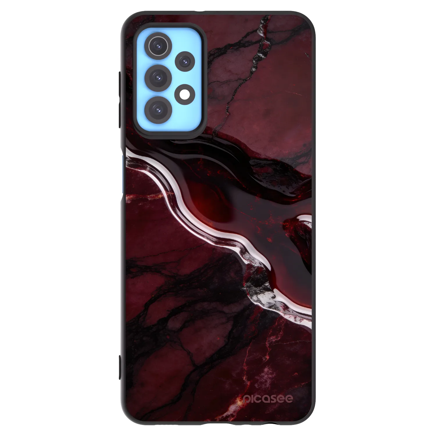 Picasee silikonski črni ovitek za Samsung Galaxy A32 4G SM-A325F - Cherry stone