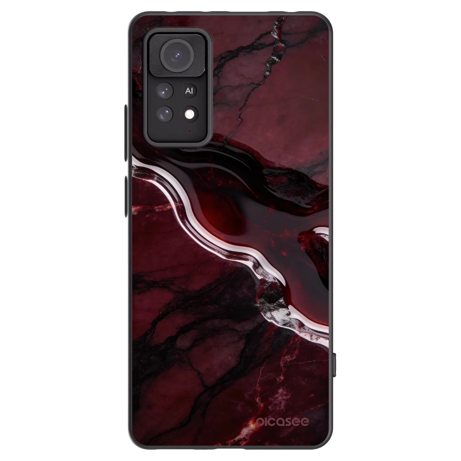 Picasee silikonski črni ovitek za Xiaomi Redmi Note 11 Pro - Cherry stone