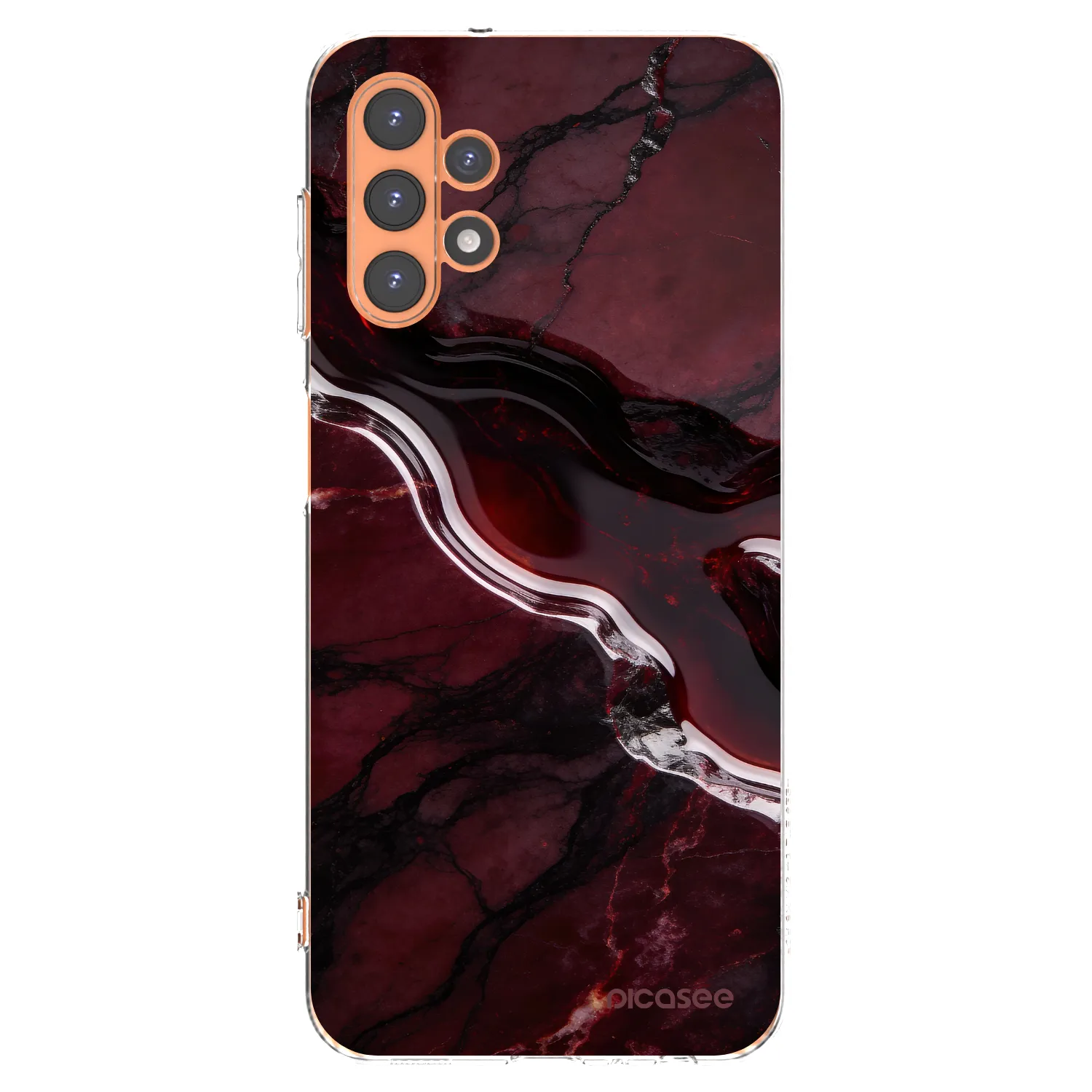 Picasee silikonski prozorni ovitek za Samsung Galaxy A13 4G A135 - Cherry stone