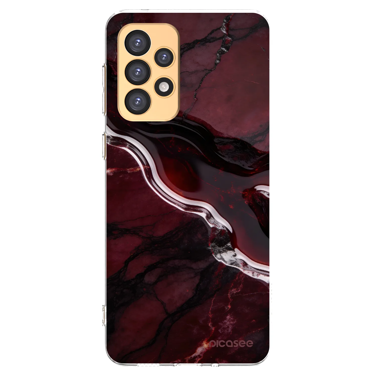 Picasee silikonski prozorni ovitek za Samsung Galaxy A33 5G A336 - Cherry stone