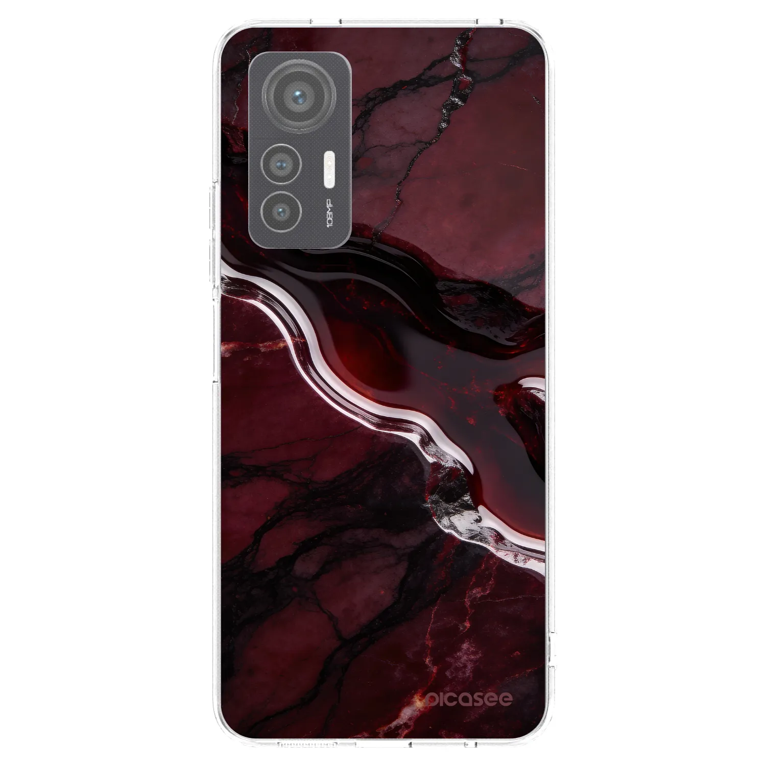 Picasee silikonski prozorni ovitek za Xiaomi 12 Lite - Cherry stone