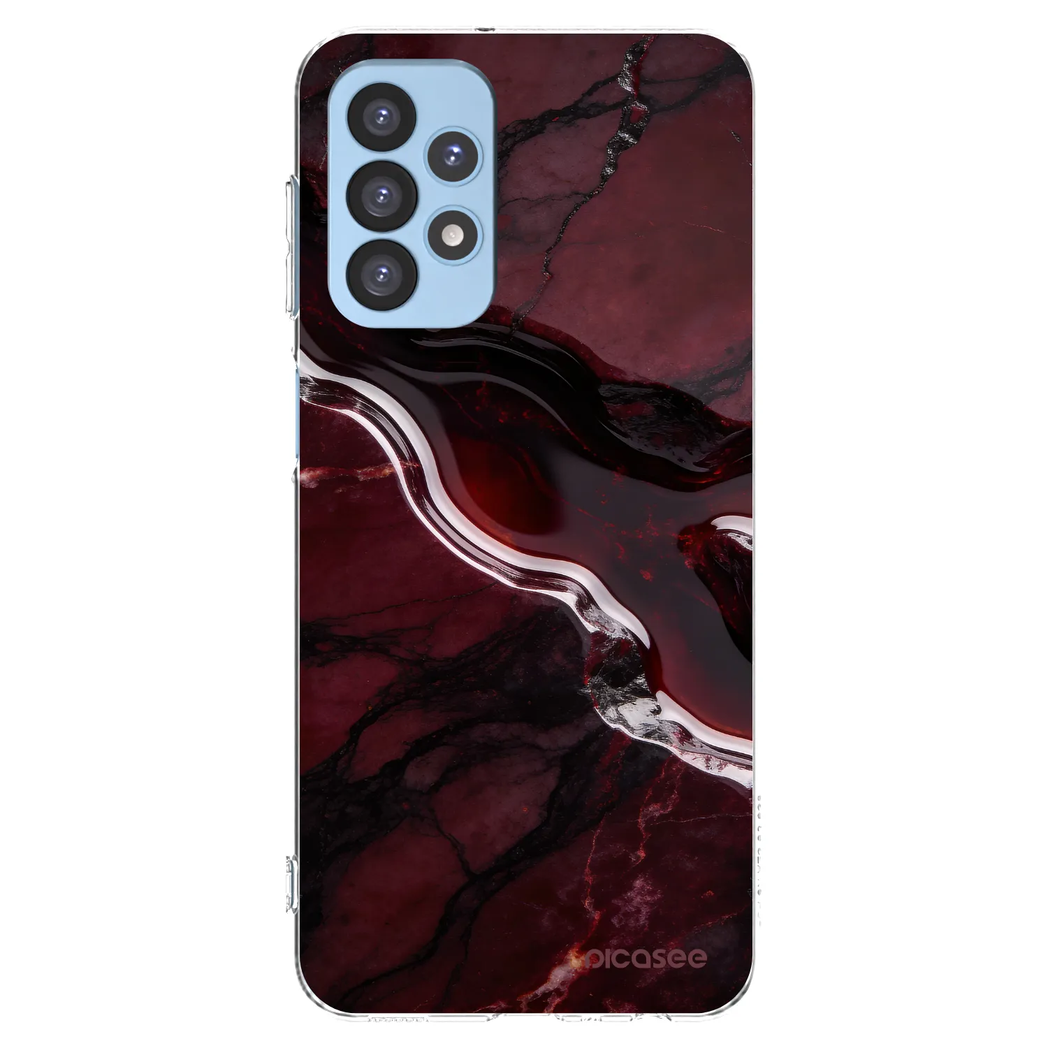 Picasee silikonski prozorni ovitek za Samsung Galaxy A23 A235F 4G - Cherry stone