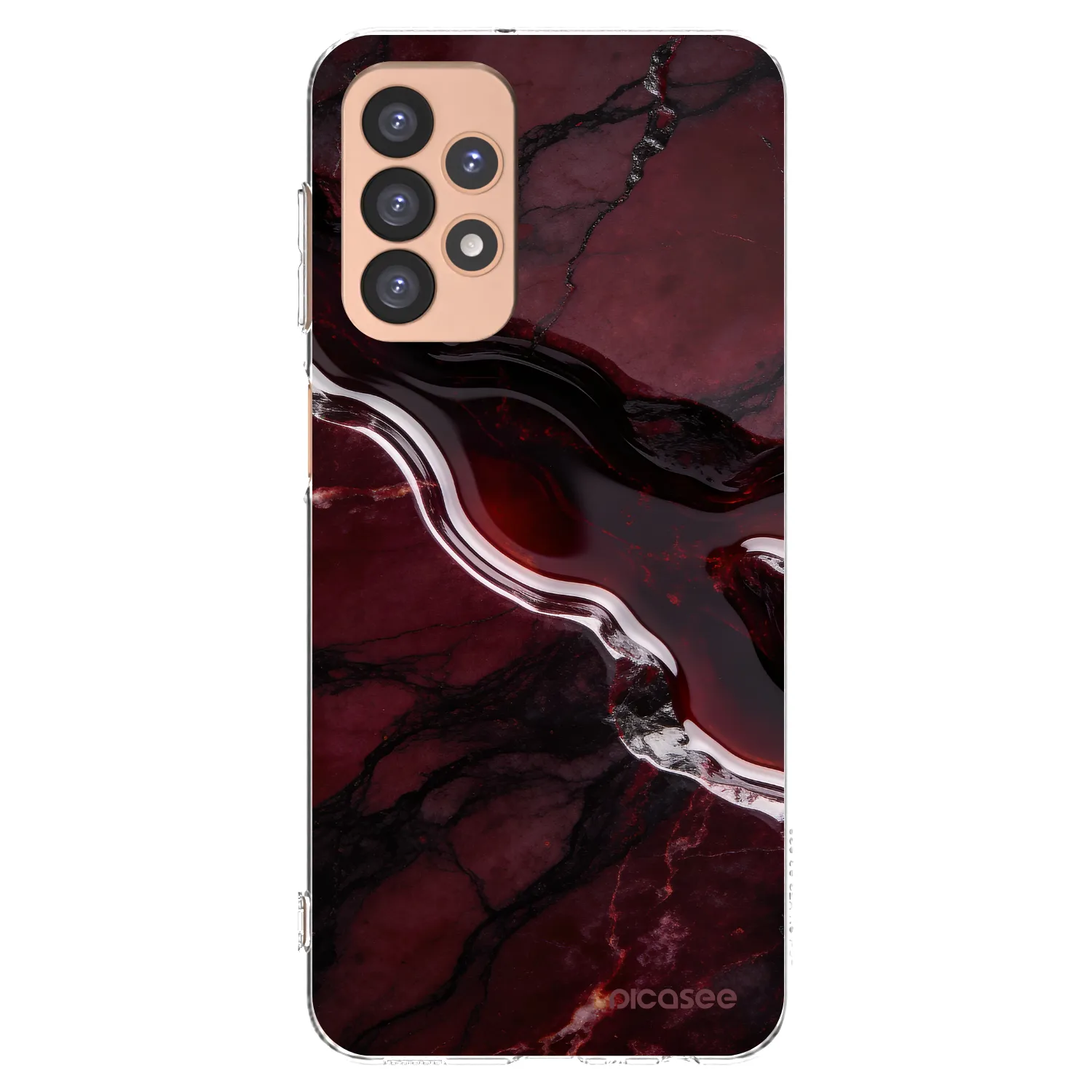 Picasee silikonski prozorni ovitek za Samsung Galaxy A23 A236B 5G - Cherry stone