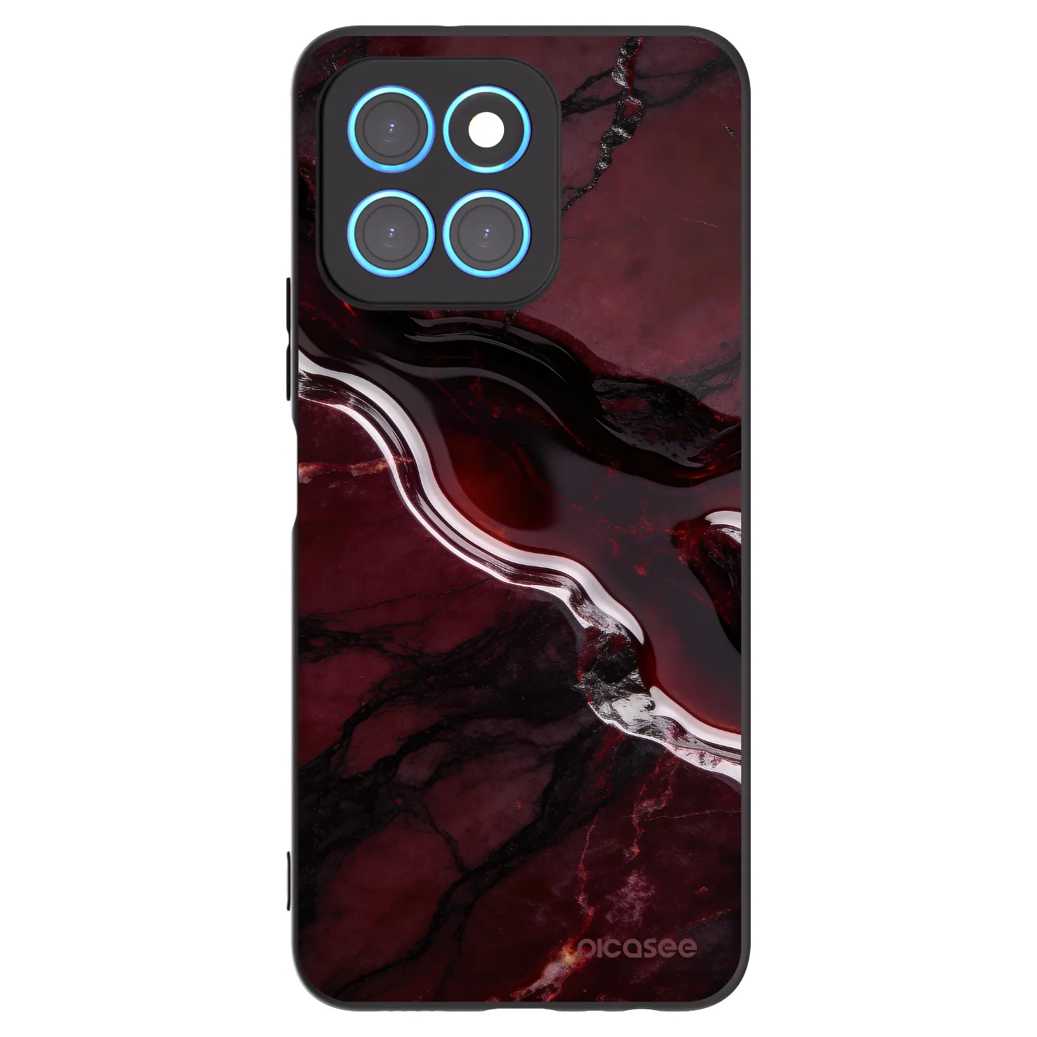 Picasee silikonski črni ovitek za Honor X6 - Cherry stone