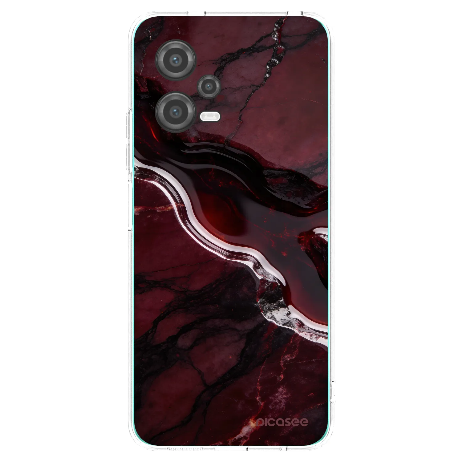 Picasee silikonski prozorni ovitek za Xiaomi Poco X5 - Cherry stone